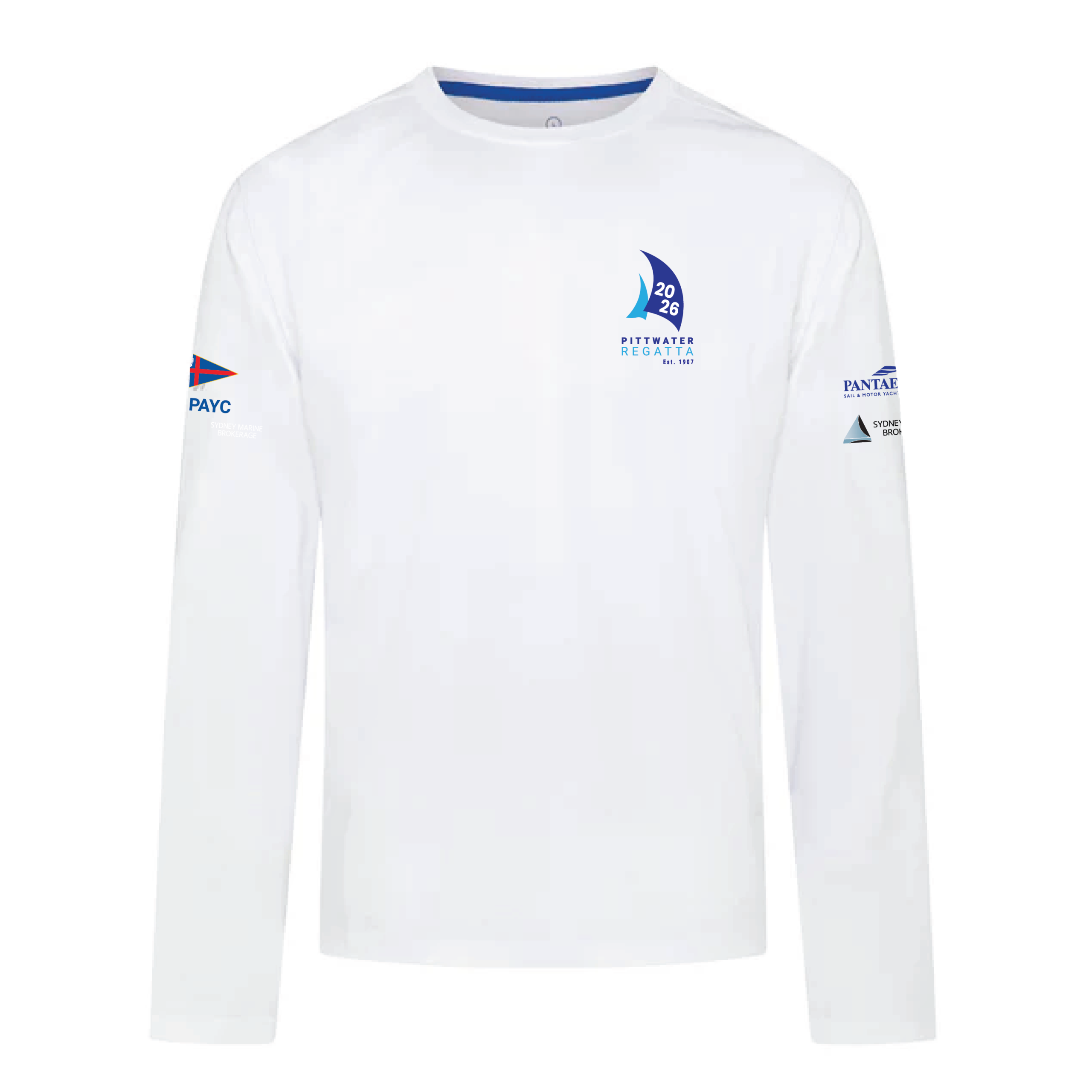 PITTWATER REGATTA 2026 LONG SLEEVE CREW TECH TEE