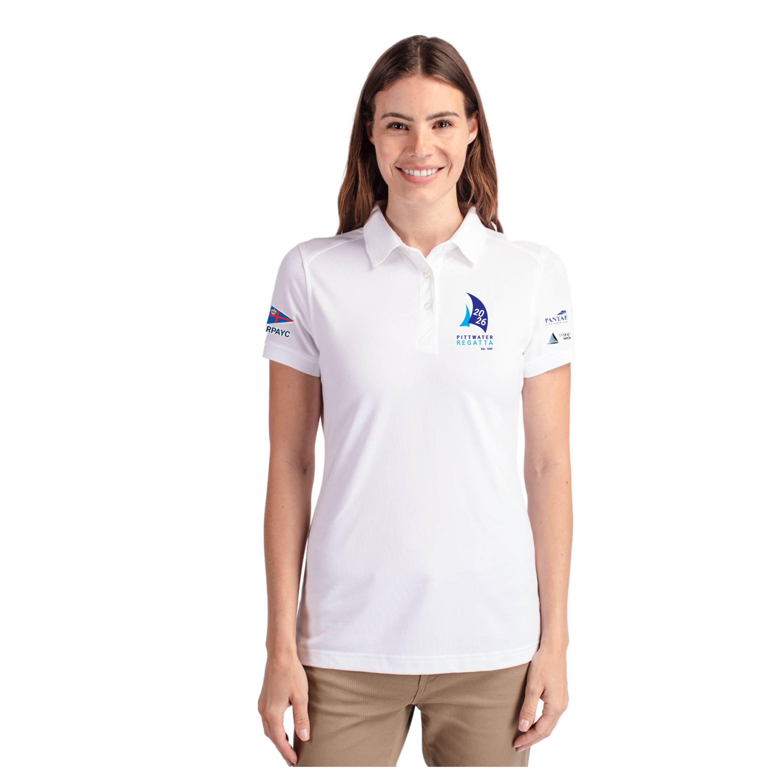 PITTWATER REGATTA 2026 LADIES SHORT SLEEVE POLO
